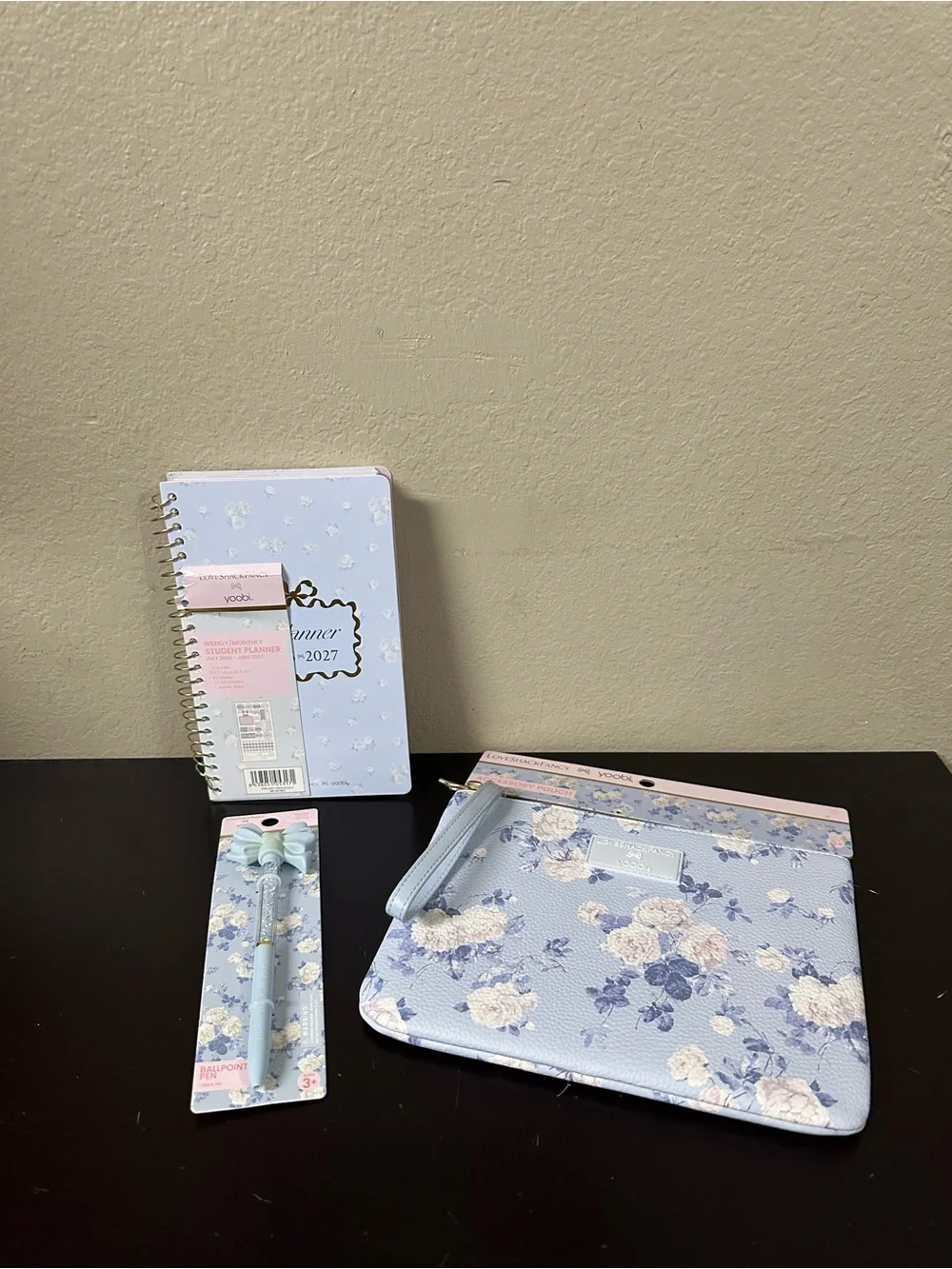 Love Shack Fancy x Target Yoobi School Supplies Set in Whisper Blue